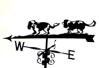 King Charles Spaniels weather vane